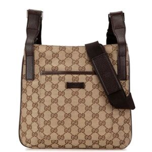 Gucci Jacquard Messenger Signature Crossbody Shoulder Bag Handbag Tote Purse